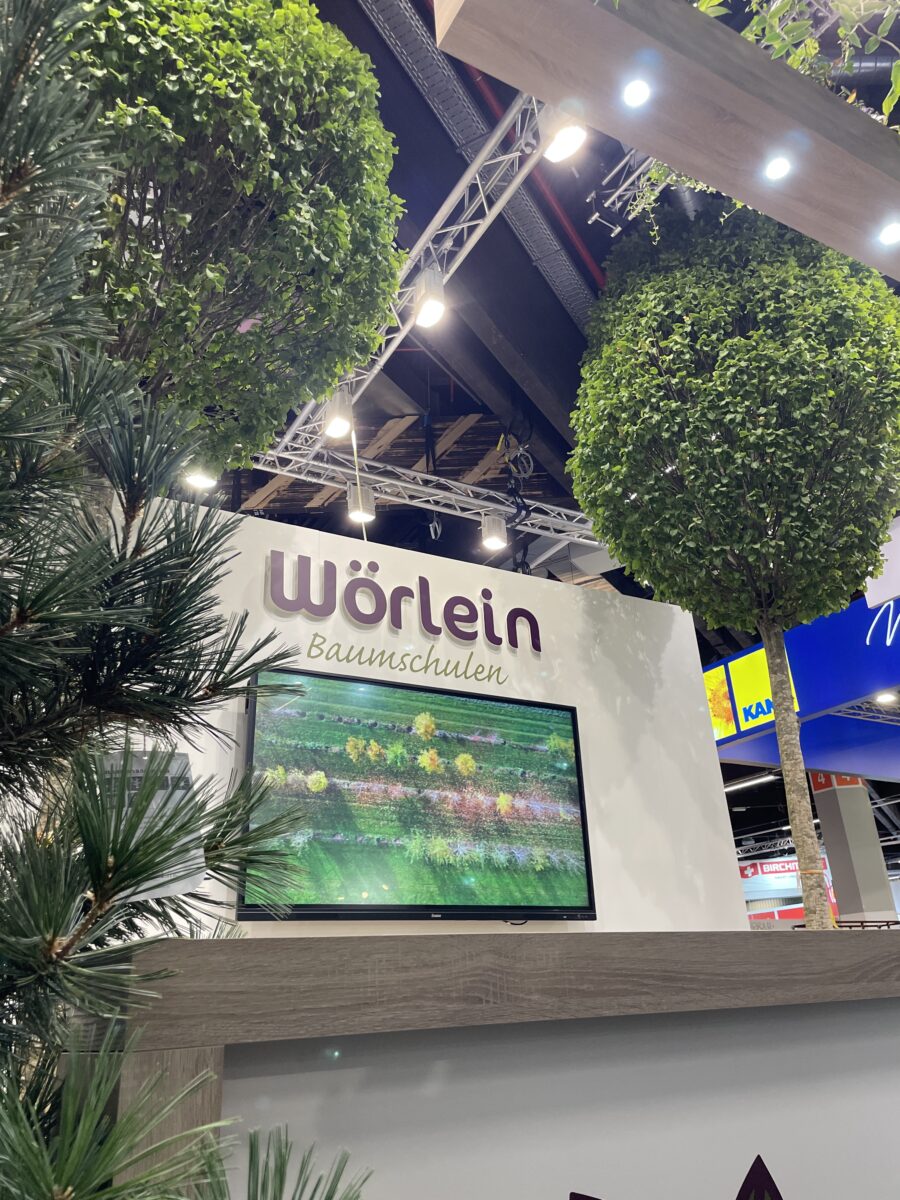 Messestand Wörlein GaLaBau 2024 Nürnberg Messebau Viavend