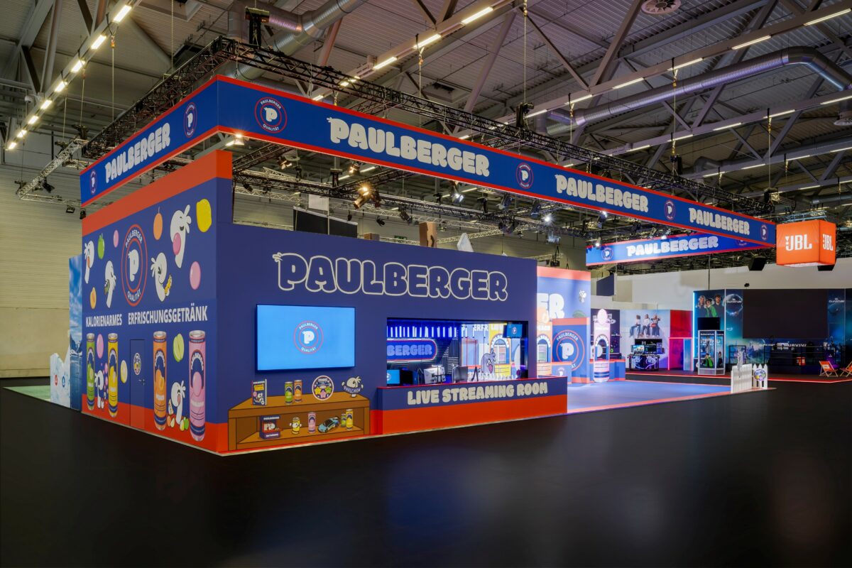 Viavend Messebau gamescom 2025, Köln, PAULBERGER Limo
