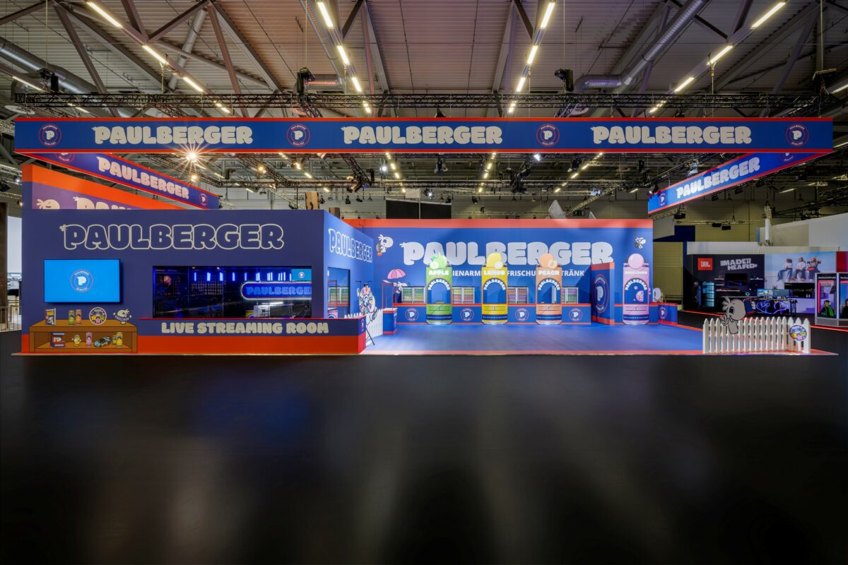 Viavend Messebau gamescom 2025, Köln, PAULBERGER Limo
